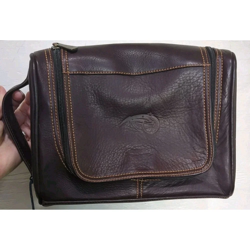 Links & Kings Heritage Premium Leather Travel Caddy‎ Brown Orlando Magic Golf